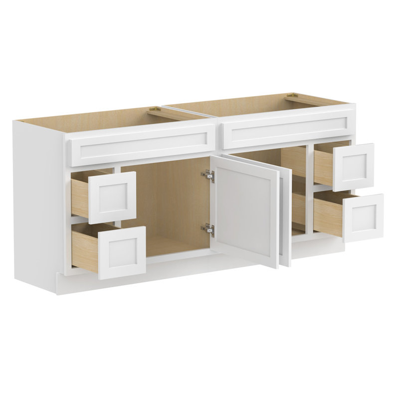 Home Beyond 72'' Double Bathroom Vanity Base Only & Reviews | Wayfair